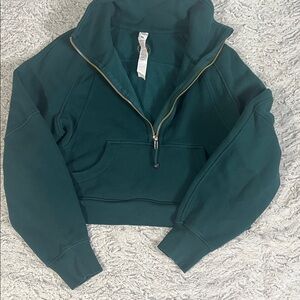 lululemon athletica Forest Green Half-Zip Hoodie